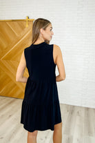 Lizzy Tiered Tank Dress in Black - Charming Charlie