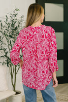Lizzy Top in Pink Paisley - Charming Charlie