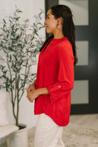 Lizzy Top in Red - Charming Charlie