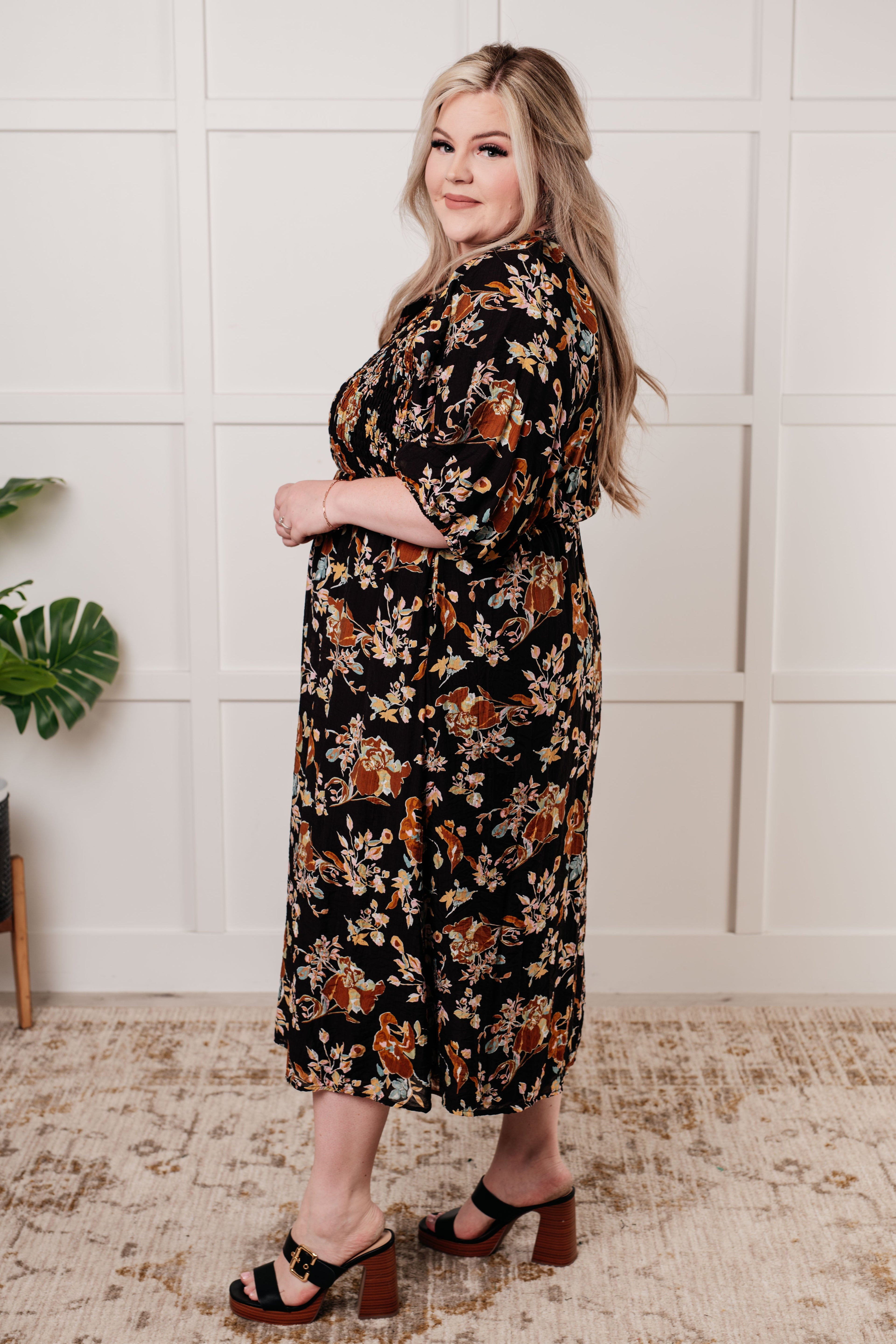 look my way maxi dress Look My Way Smocked Bodice Button Down Dress