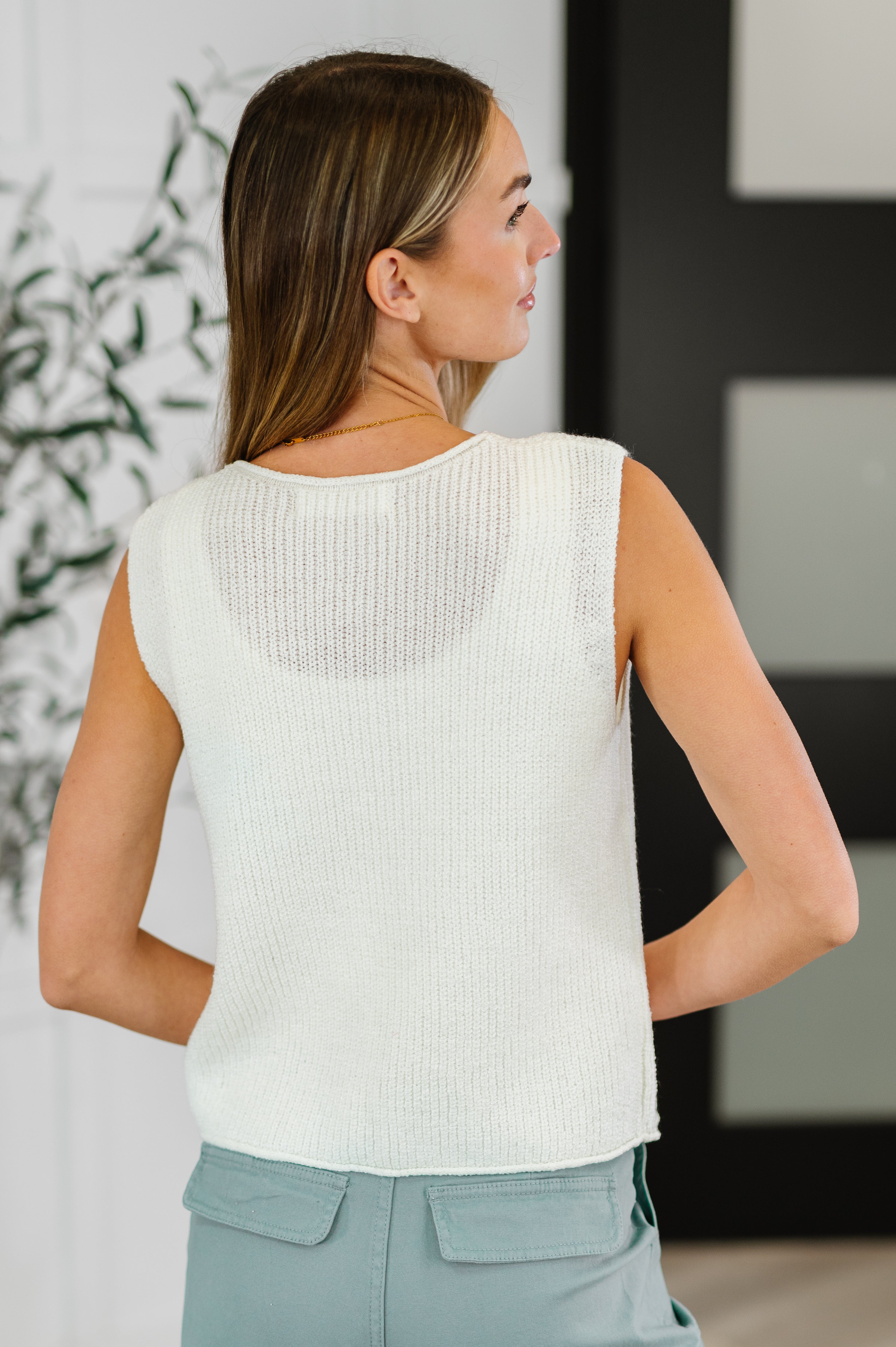 Loose Interpretation Tie Front Knit Vest – Charming Charlie