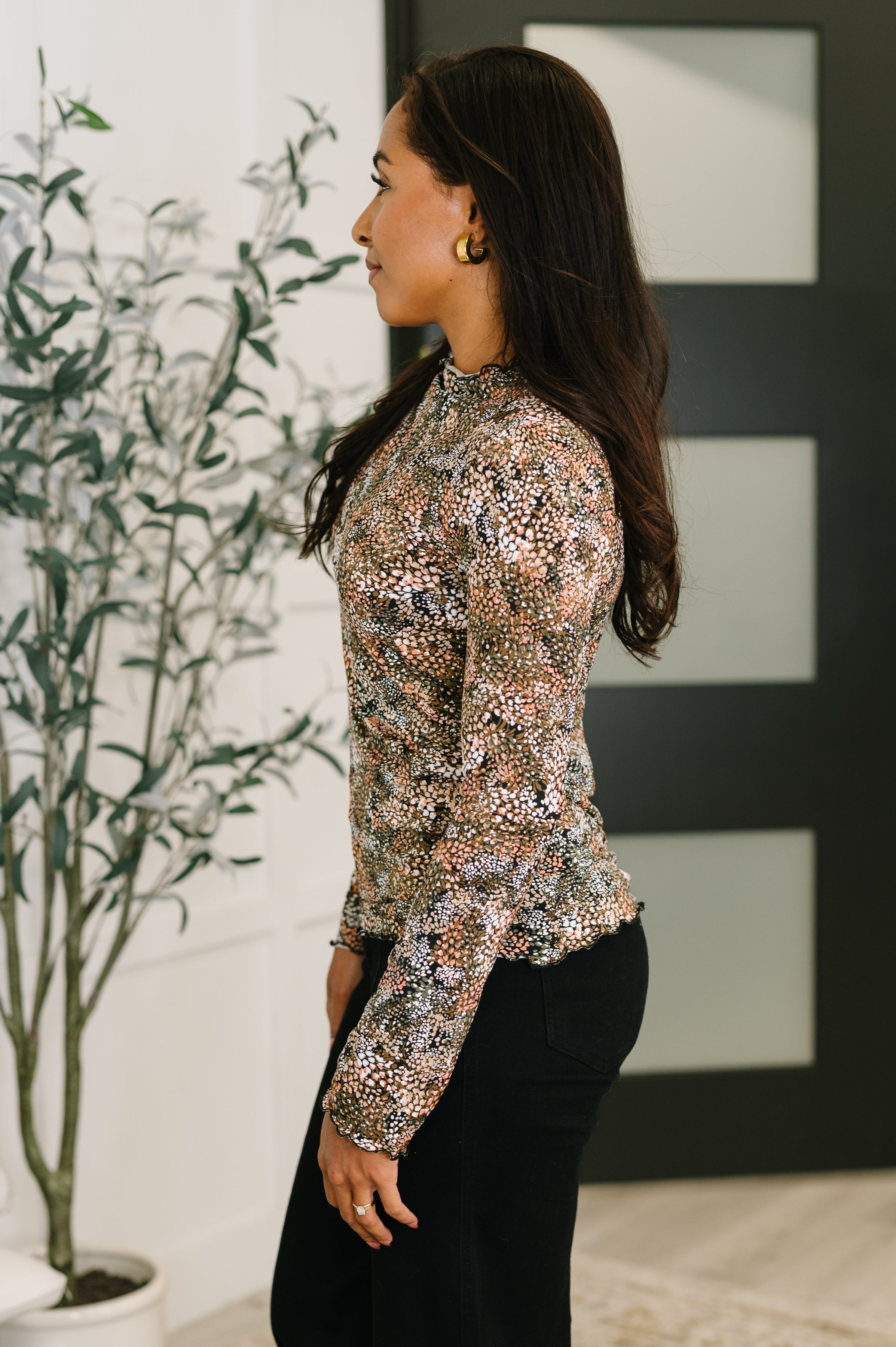 Loud and Proud Long Sleeve Lettuce Hem Top - Charming Charlie
