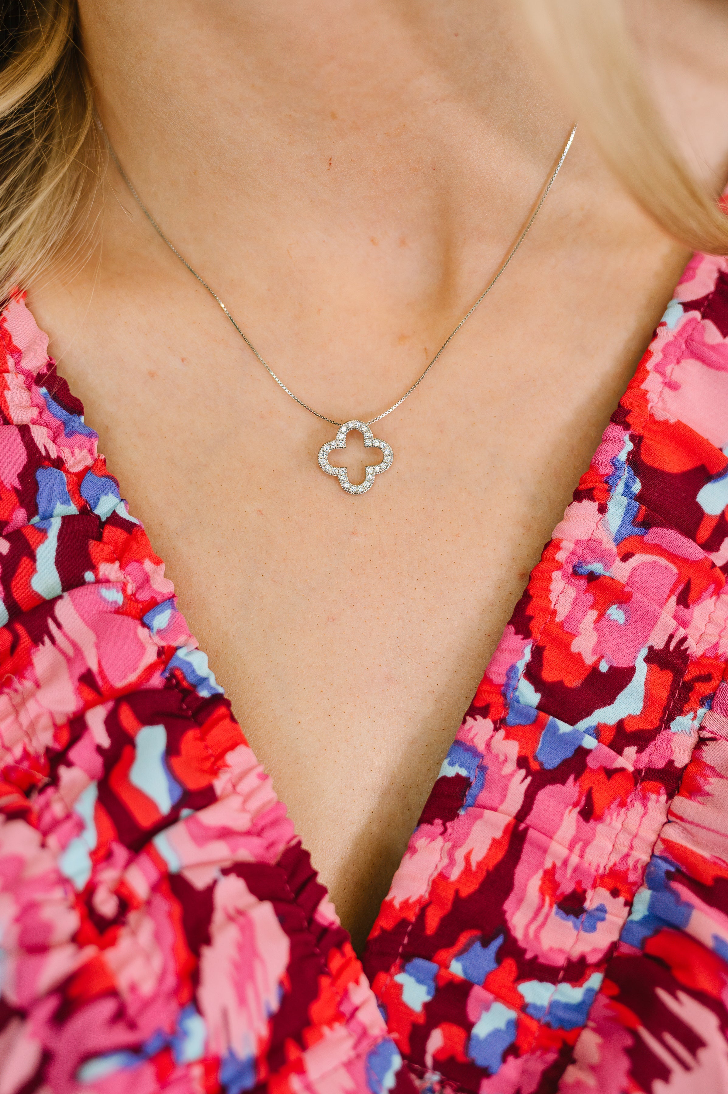 Lucky Girl Syndrome Sterling Silver Pendant Necklace - Charming Charlie