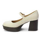 Matilda Platform Heel in Bone - Charming Charlie