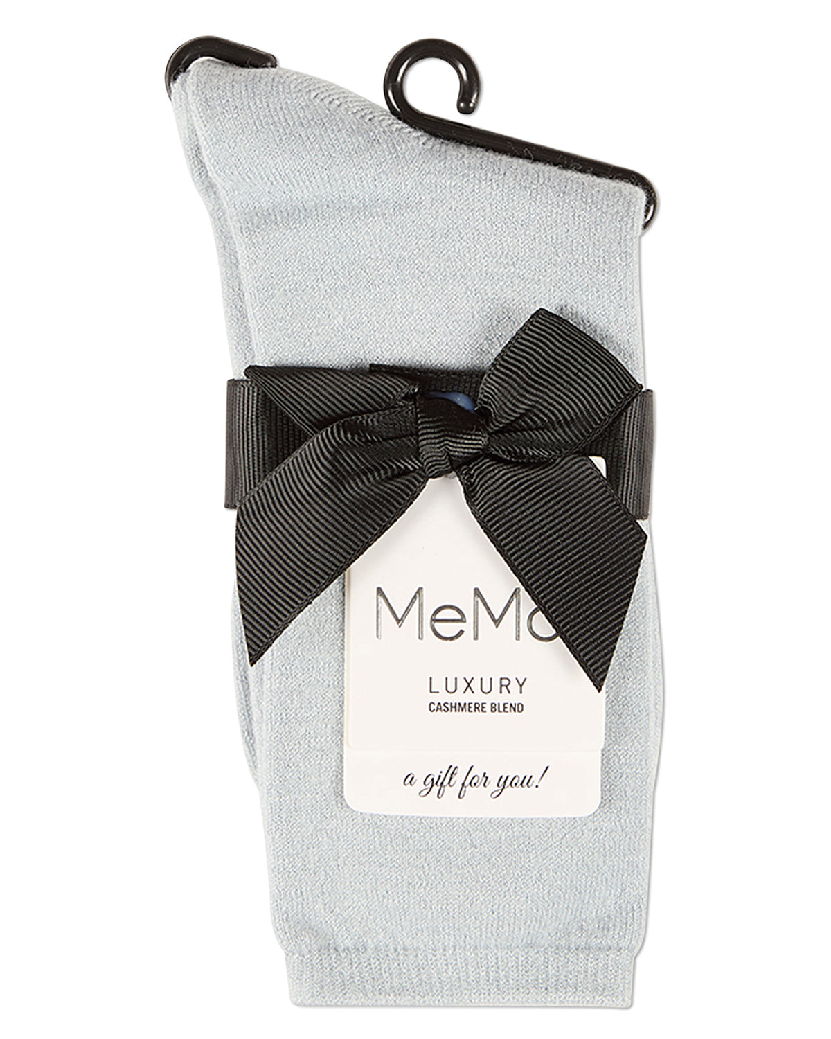 Women's Solid Soft Flat Knit Cashmere Blend Crew Sock - Charming Charlie