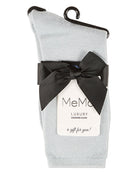 Women's Solid Soft Flat Knit Cashmere Blend Crew Sock - Charming Charlie