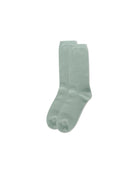 Women's Solid Soft Flat Knit Cashmere Blend Crew Sock - Charming Charlie