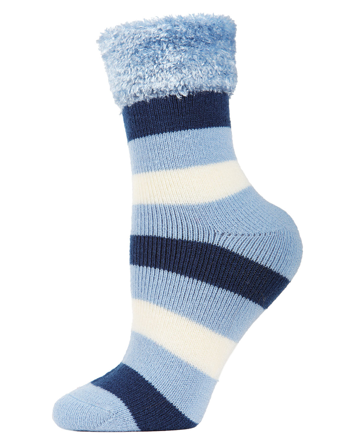 Women's Multi Stripe Plush Cabin Socks