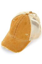 Mustard C.C BASEBALL PONYCAP offers a stylish and functional addition to your wardrobe. Made with high-quality materials, it provides both comfort and durability. Its versatile design allows for easy styling and its adjustable strap ensures a perfect fit. A must-have for any fashion-forward individual.