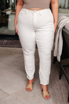 Maddie Mid Rise Braided Side Seam Relaxed Jeans - Charming Charlie