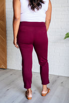 Magic Ankle Crop Skinny Pants in Wine - Charming Charlie