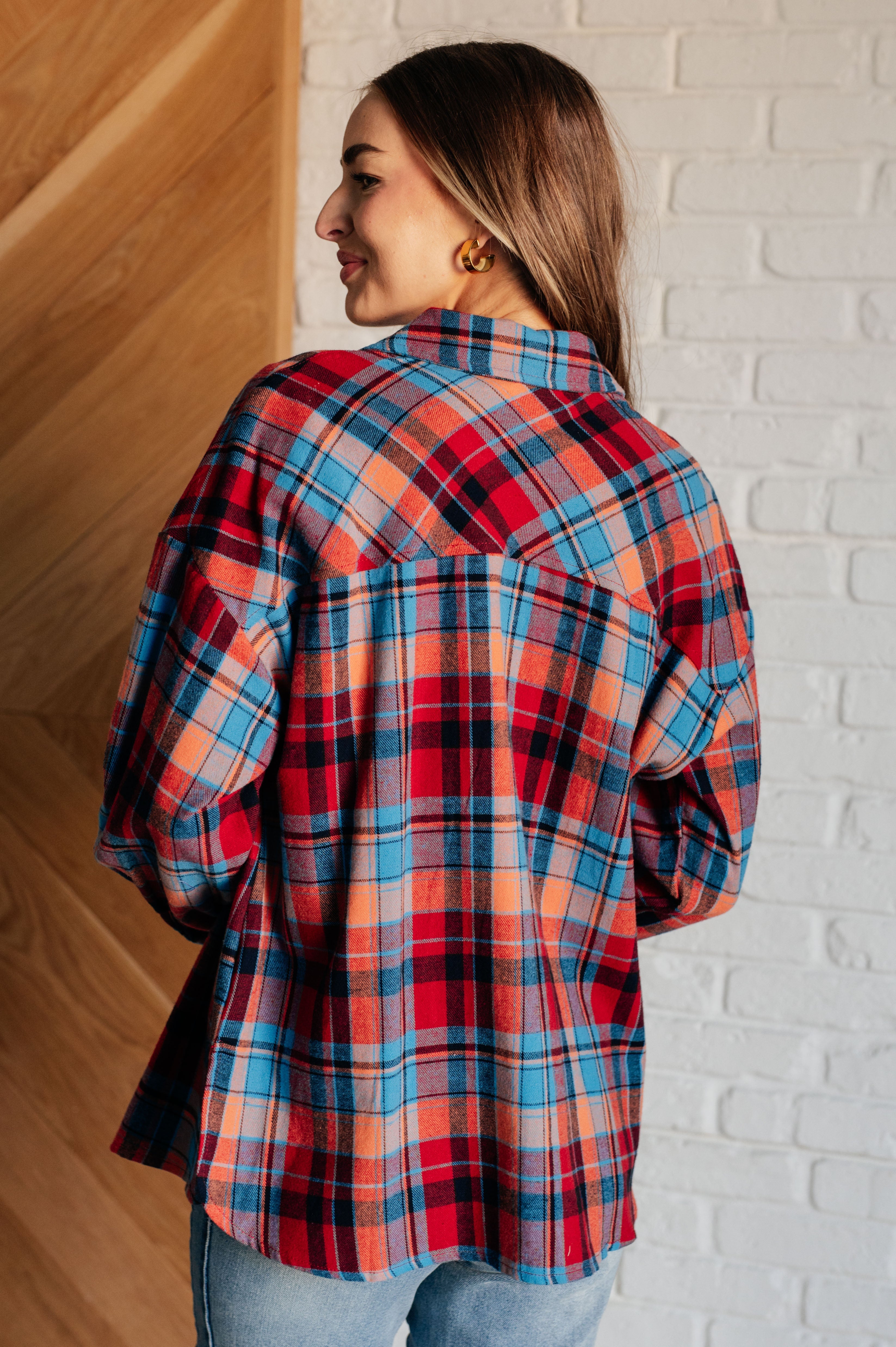 Make it Make Sense Plaid Button Up - Charming Charlie