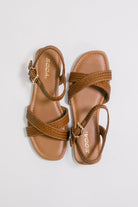 Marlene Ankle Strap Woven Sandal - Charming Charlie