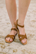 Marlene Ankle Strap Woven Sandal - Charming Charlie