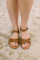 Marlene Ankle Strap Woven Sandal - Charming Charlie