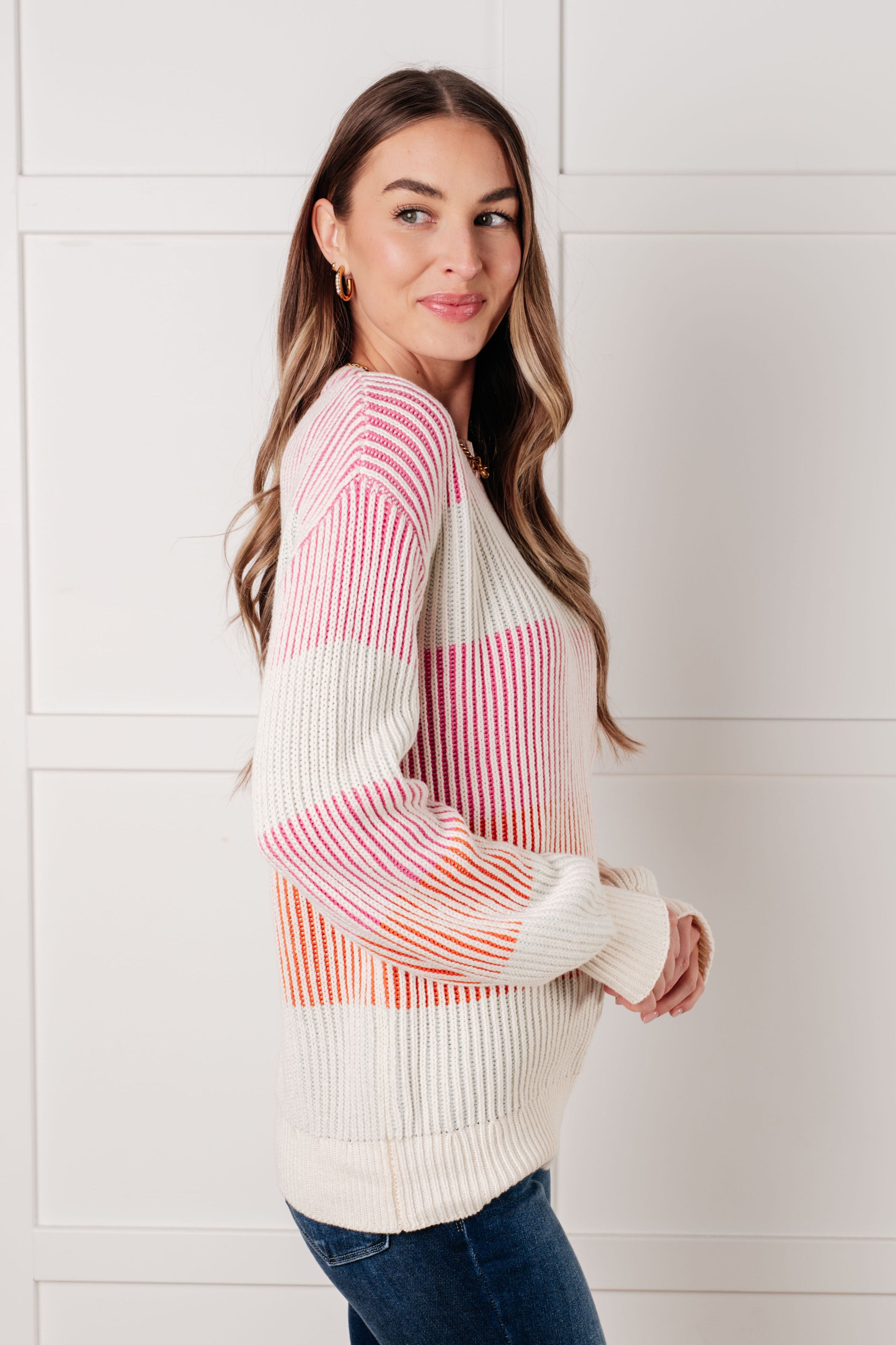 Matchmaker Striped Ribbed Top - Charming Charlie