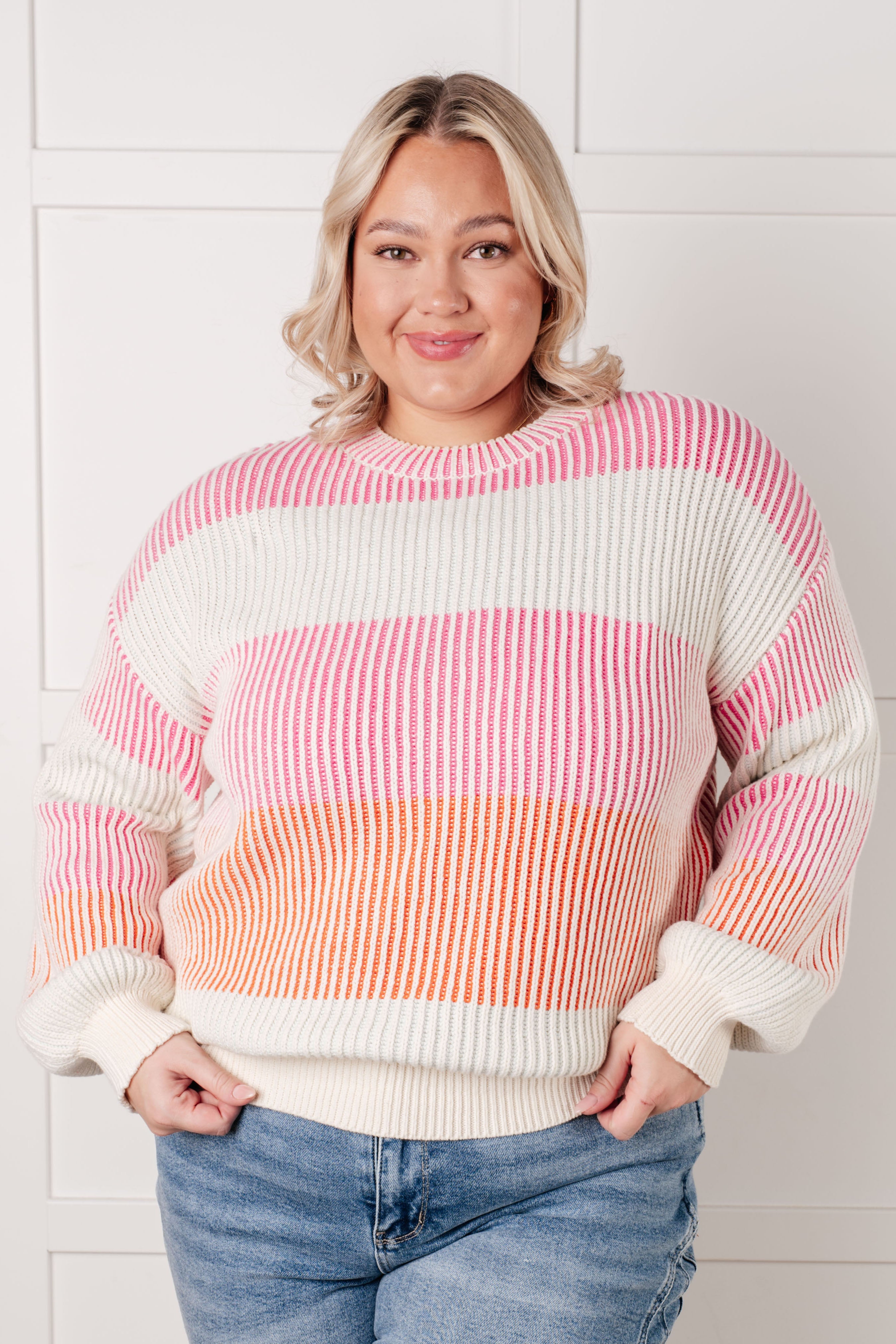 Matchmaker Striped Ribbed Top - Charming Charlie