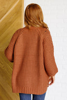 Maybe Monday Cardigan in Chestnut - Charming Charlie