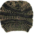 MetallicBlack-Gold- Metallic CC Beanies combine expert craftsmanship with a stylish metallic finish, offering exceptional warmth and a modern edge. Designed for a snug fit, these beanies retain heat effectively while enhancing your look with subtle shimmer. Ideal for cold weather, they provide both comfort and a polished appearance for discerning wearers. 