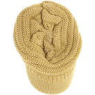 MetallicGold  Knit C.C Cap offers expert craftsmanship in a cozy, knitted design ideal for cold weather. Its breathable fabric provides warmth without overheating, making it perfect for outdoor activities or casual wear. Durable and stylish, this cap combines comfort with functionality to keep you protected during chilly days. 