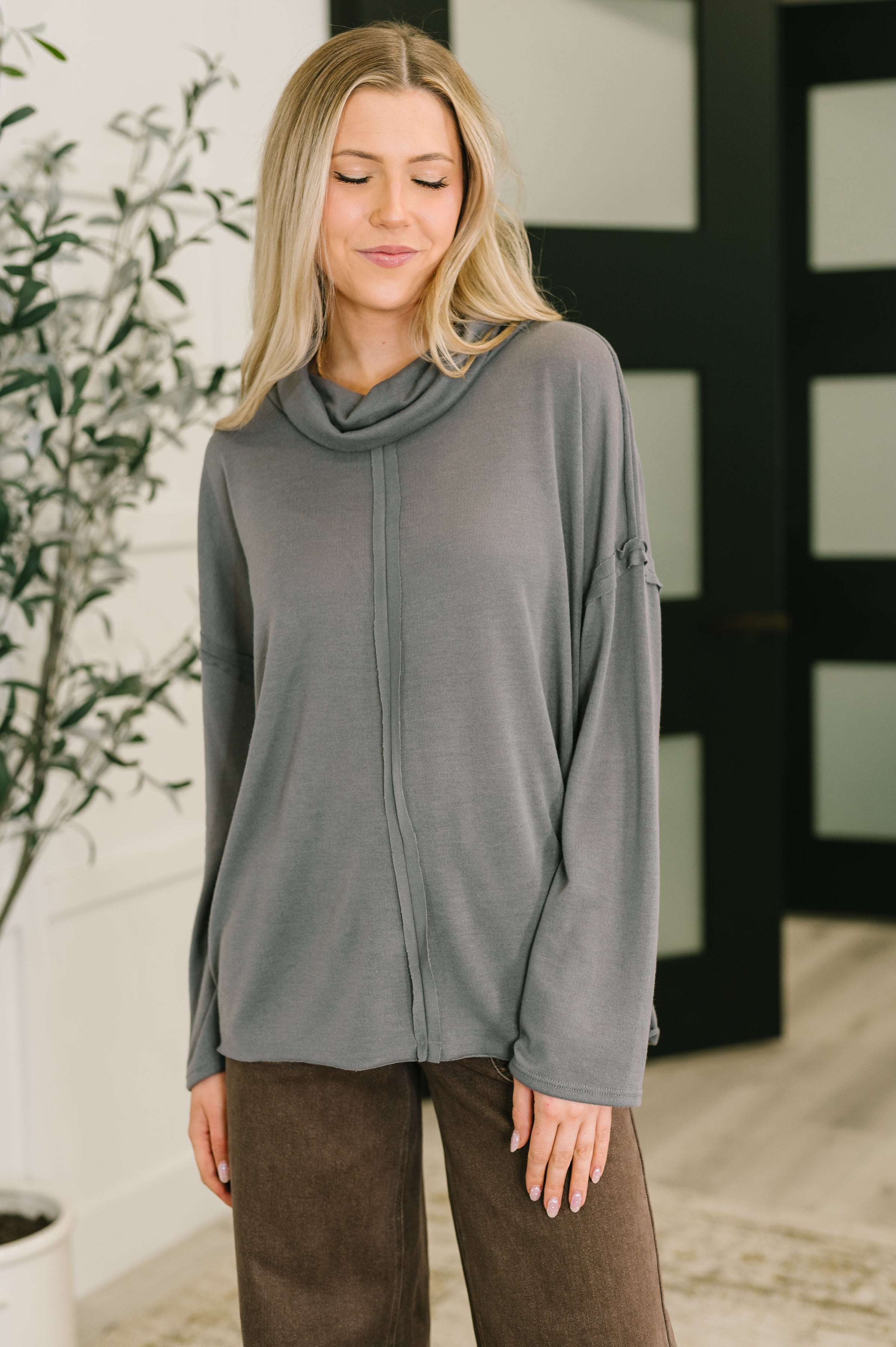 Metro Flow Center Seam Turtleneck - Charming Charlie