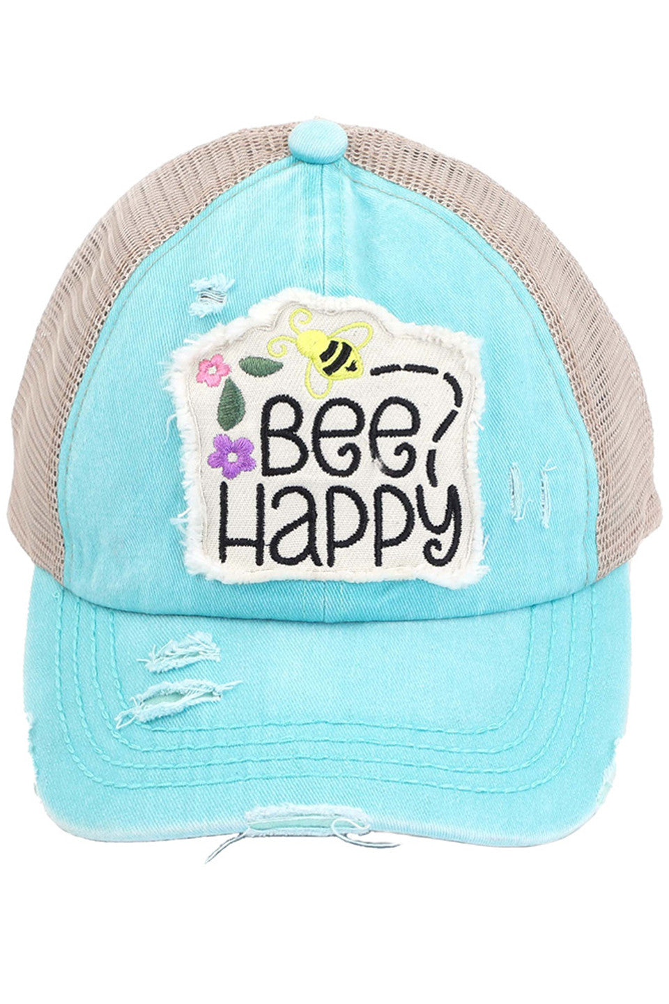 C.C BEE HAPPY PATCH VINTAGE PONY CAP - Charming Charlie
