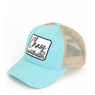 Mint C.C CHAOS COORDINATOR PATCH PONY CAP is the perfect accessory for any outfit. Made with high-quality materials, it features a stylish patch design and a comfortable ponycap fit. Stay organized and stylish with this practical and on-trend cap.