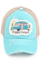 C.C HAPPY CAMPER PATCH VINTAGE PONY CAP - Charming Charlie