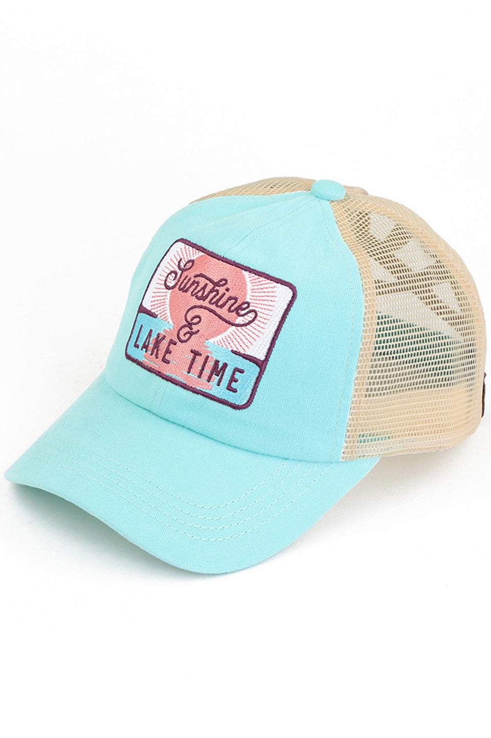 C.C SUNSHINE & LAKE TIME Patch Pony Cap - Charming Charlie