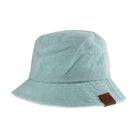 Mint C.C. Terry Cloth Bucket Hat offers both style and functionality. It is made with high-quality terry cloth material, providing a comfortable and breathable fit. Perfect for sunny days, it also offers protection from harmful UV rays. Upgrade your summer wardrobe now.
