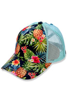 Mint-C.C Tropical Cross Band Mesh Back Trucker Cap is the perfect blend of style and functionality. The mesh back design provides ventilation, while the crossband adds a trendy touch. With its versatile design, this cap is perfect for any outdoor activity. Grab yours now and stay cool under the sun.