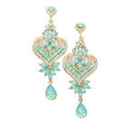 Mint Glass Crystal Heart Teardrop Evening Earrings. Look like the ultimate fashionista with these Earrings! Add something special to your outfit ! special It will be your new favorite accessory. Perfect Birthday Gift, Anniversary Gift, Mother's Day Gift, Graduation Gift, Prom Jewelry, Just Because Gift, Thank you Gift.