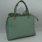 Mint green Textured Faux Leather Top Handle Tote Bag, is designed with state-of-the-art faux leather. It features a textured design and a comfortable top handle for easy carrying. Its spacious interior allows you to carry your everyday necessities in style. Perfect for any occasion or everyday use making it a great gift choice.