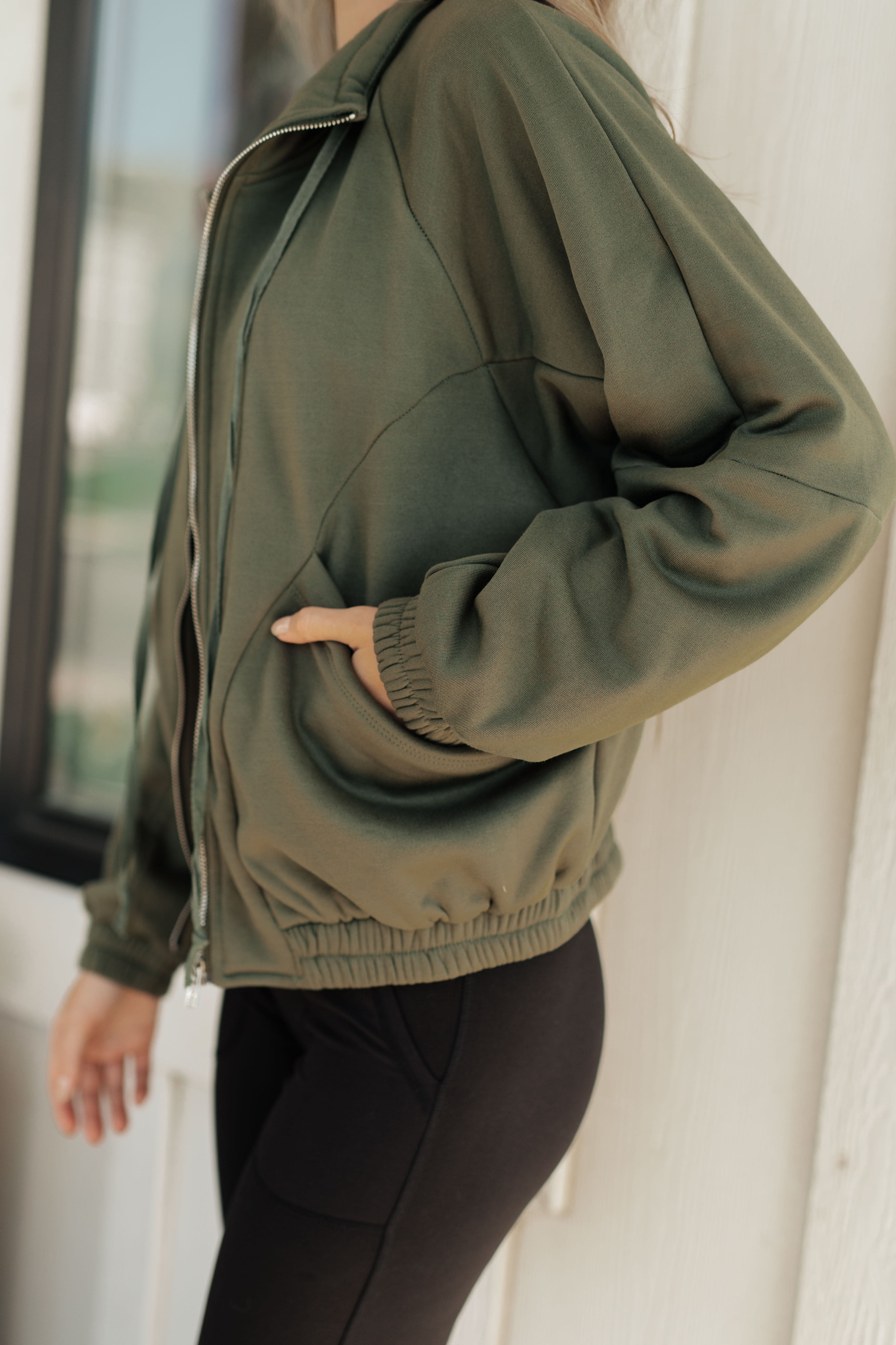 Miss You More Zip Up Sweatshirt - Charming Charlie