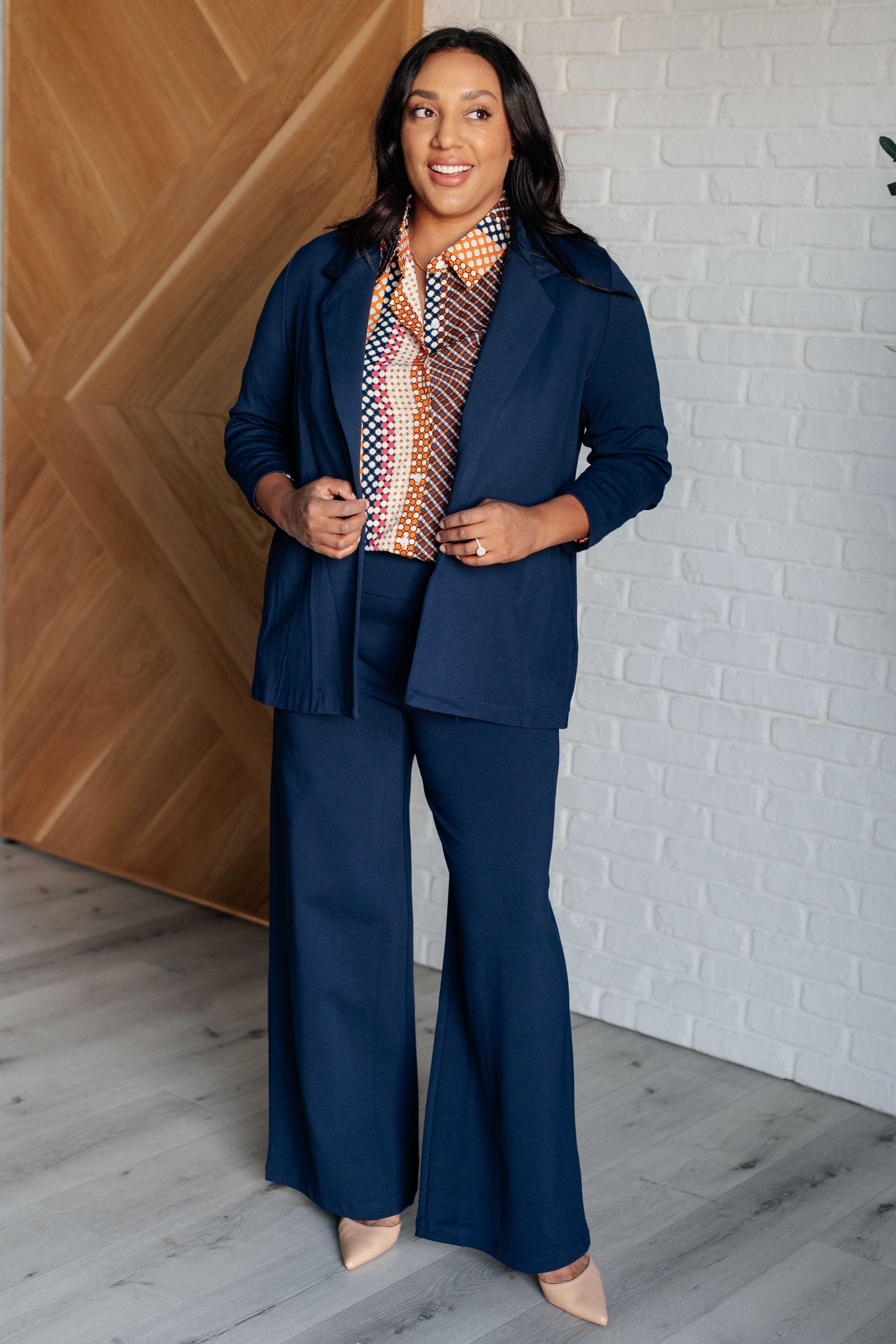 Moderately Mod Polka Dot Button Up Top - Charming Charlie