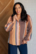 Moderately Mod Polka Dot Button Up Top - Charming Charlie