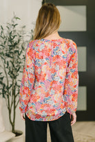 Modern Meadow V-Neck Puff Sleeve Blouse - Charming Charlie