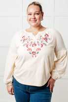 More Than You Would Think Embroidered Blouse - Charming Charlie
