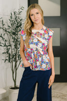 Mrs. Dependable Bow Detail Peplum Top - Charming Charlie