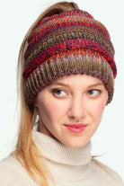 Multi color Wrap yourself in cozy chic with our Multi Color Cable Knit Beanie. This vibrant accessory adds a pop of personality to any outfit, featuring a playful mix of hues and a snug, comfortable fit. Perfect for brisk strolls, coffee dates, or gifting to your stylish friends. Elevate your look and stay warm in style!