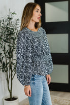 Muse Moves High Neck Peplum Blouse in Black - Charming Charlie