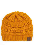 Mustard  C.C Ribbed Knit Solid Color Beanie offers a timeless design with durable ribbed knitting, ensuring a snug and comfortable fit. Crafted for warmth and versatility, this beanie is perfect for everyday wear, providing reliable protection against cold weather while maintaining a sleek, minimalist style that complements any outfit. Its solid color adds understated appeal, making it an essential accessory for both casual and outdoor use. 