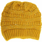 Mustard Sequin CC Beanies combine stylish sparkle with reliable warmth, making them perfect for chilly days. Crafted with soft, cozy materials, these beanies provide comfortable wear while the sequined exterior adds a touch of sophisticated shine. Ideal for those seeking both function and fashion, they effortlessly elevate any cold-weather outfit. 