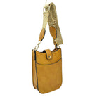 Vegan Leather Crossbody Bag with Adjustable Guitar Straps - Charming Charlie