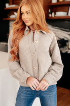 My Best Offer Quilted Texture Shacket - Charming Charlie