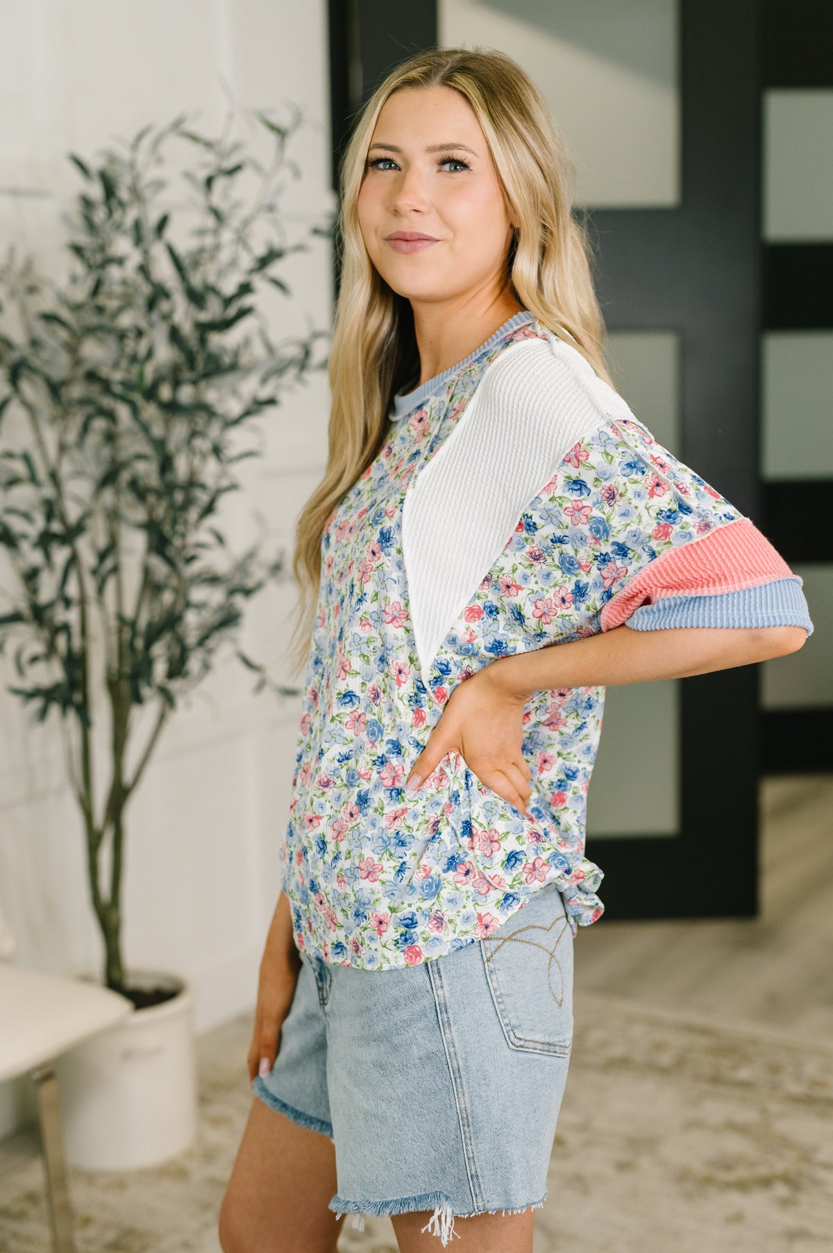 My Version Of Love Color Block Top - Charming Charlie