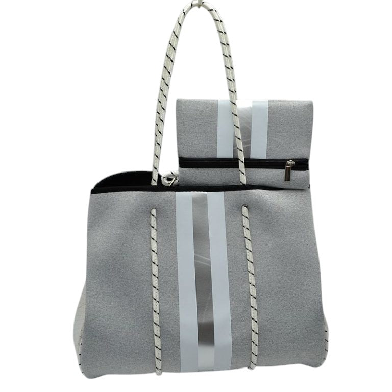 Multi Stylish Neoprene Tote Bag with Purse, Add something special to your outfit! It comes with a useful pouch that will help you to keep your daily handy items on the go. This fashionable bag will be your new favorite accessory. Ideal for parties, events, & holidays, pair these tote bags with any ensemble for a polished look. Versatile enough for carrying through the week. Ultra lightweight to carry around all day.