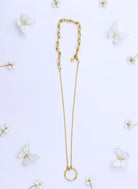 Dainty Gold Loop Necklace - Charming Charlie