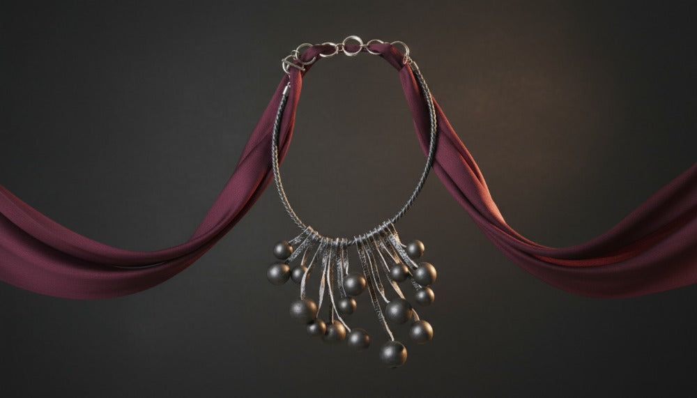 Midnight Droplets Piece Necklace - Charming Charlie