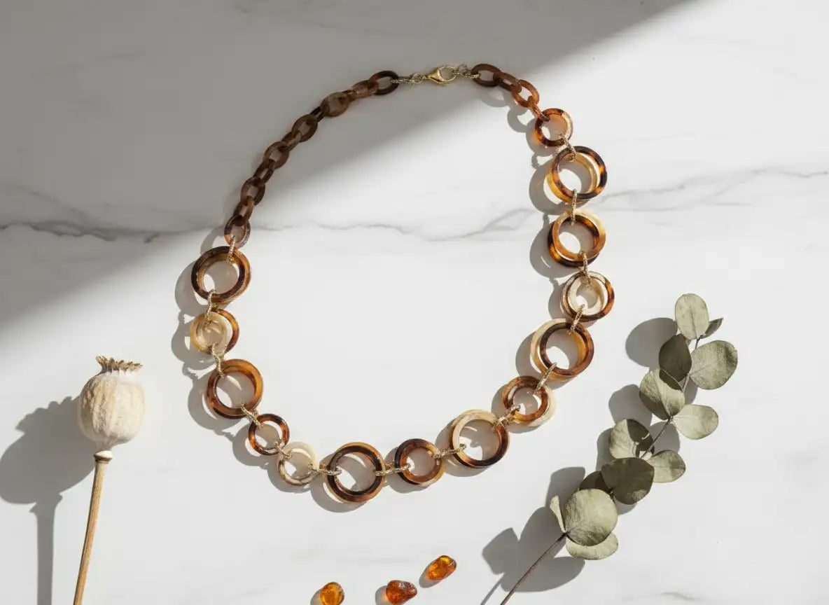 Amber Loop Harmony Necklace - Charming Charlie